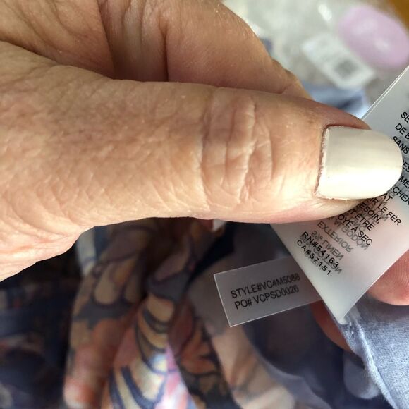 NWT Vince Camuto Square Neck Floral Linen Cotton Sheath Dress - 6 - Picture 16 of 16